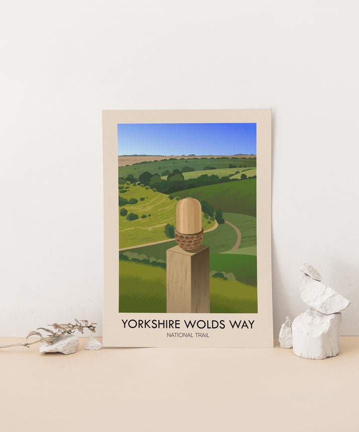 Yorkshire Wolds Way National Trail Travel Poster