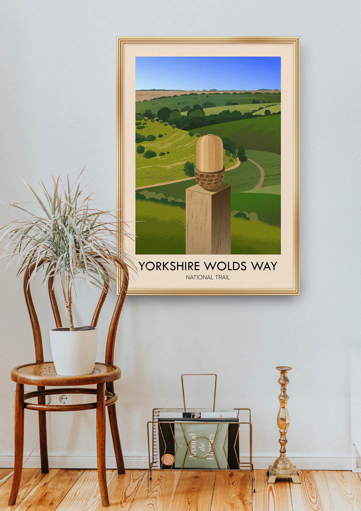 Yorkshire Wolds Way National Trail Travel Poster