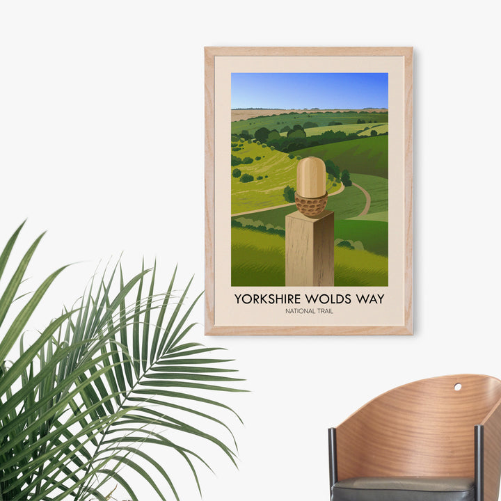 Yorkshire Wolds Way National Trail Travel Poster