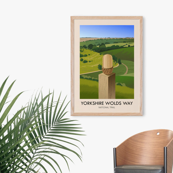 Yorkshire Wolds Way National Trail Travel Poster