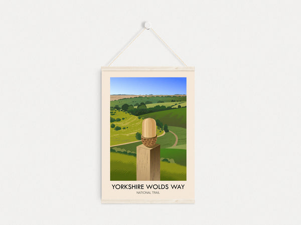 Yorkshire Wolds Way National Trail Travel Poster