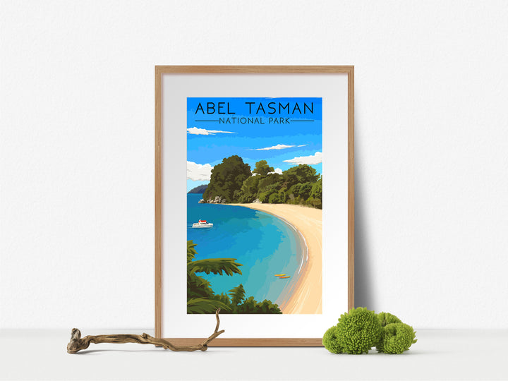 Abel Tasman National Park New Zealand Travel Poster