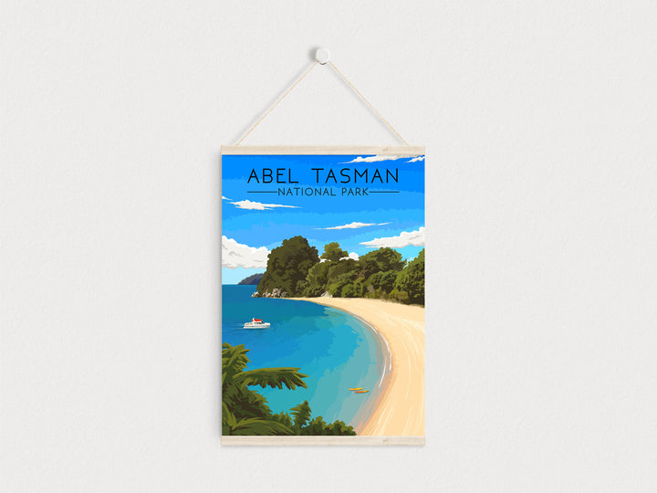 Abel Tasman National Park New Zealand Travel Poster