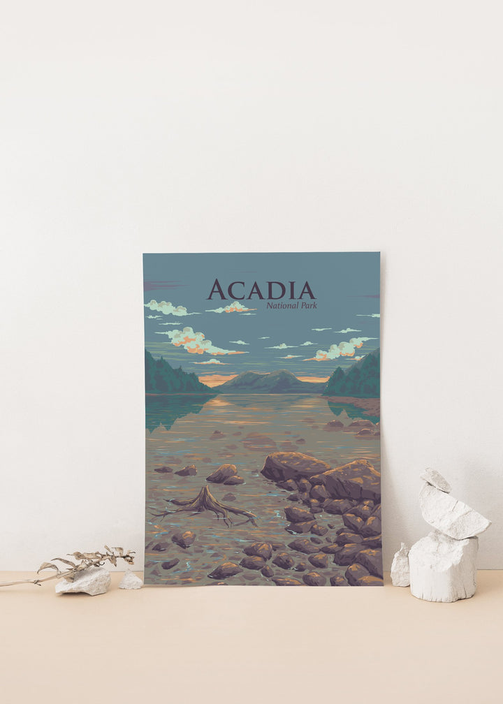 Acadia National Park Travel Poster