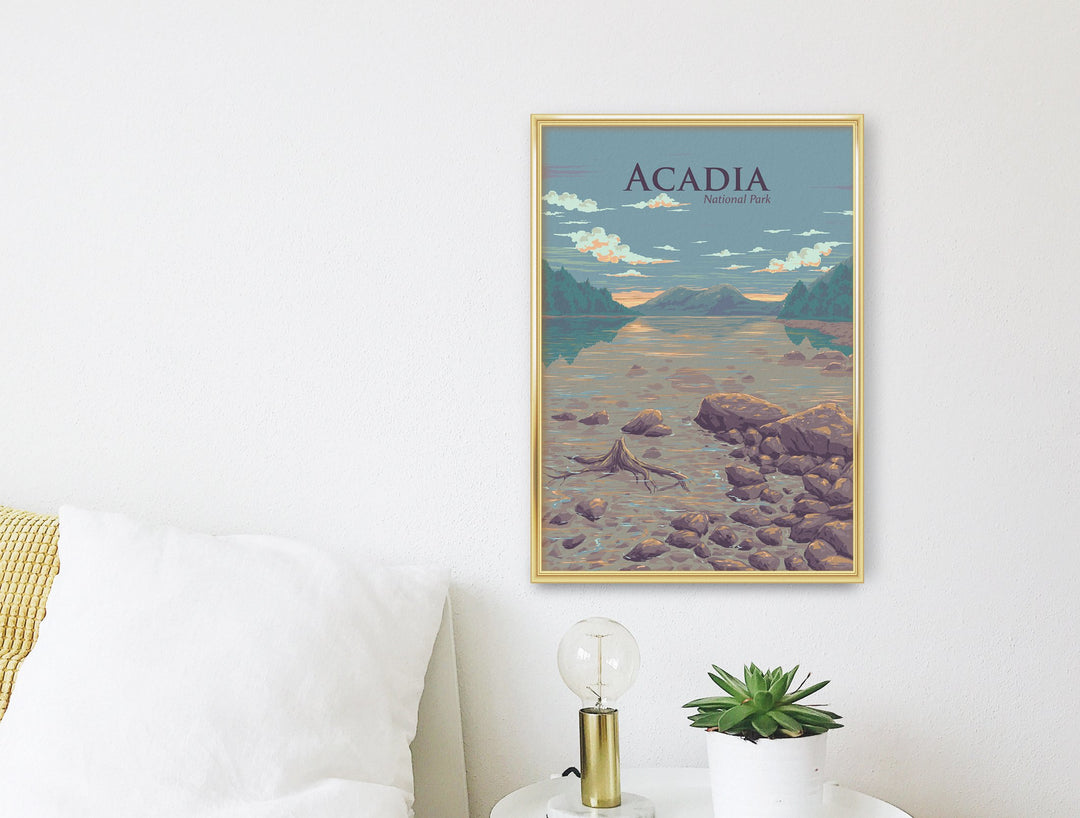 Acadia National Park Travel Poster