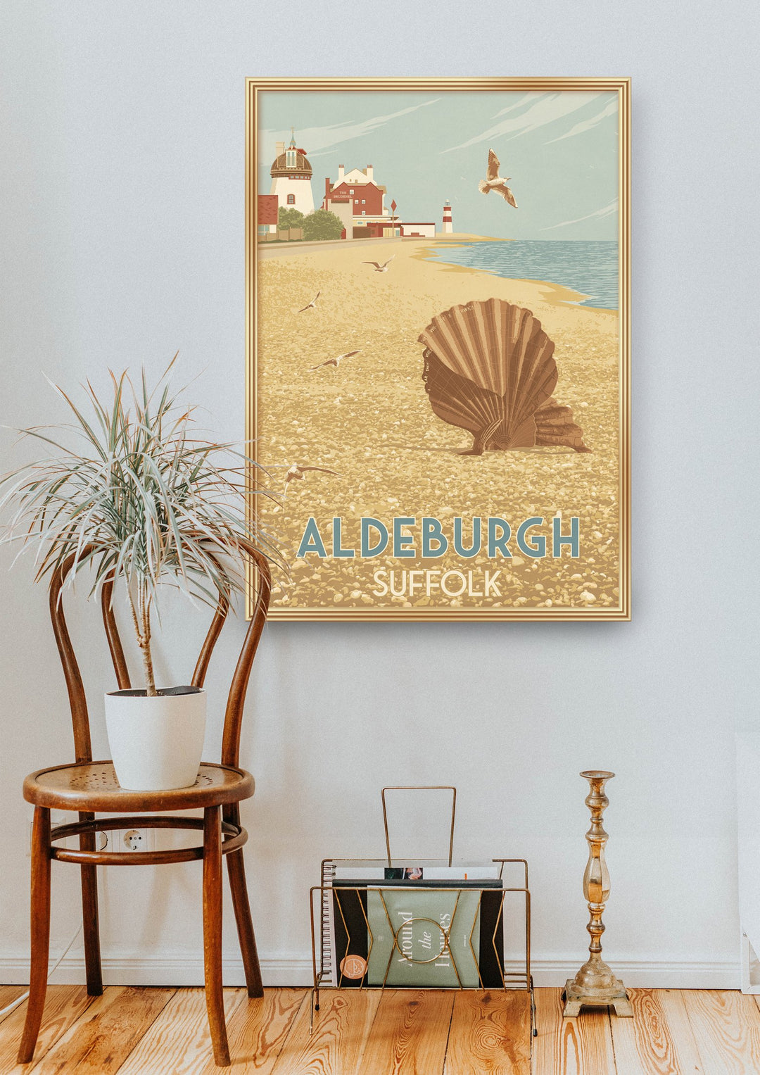 Aldeburgh Suffolk Seaside Travel Poster