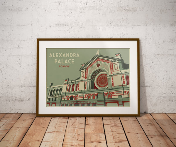 Alexandra Palace London Travel Poster