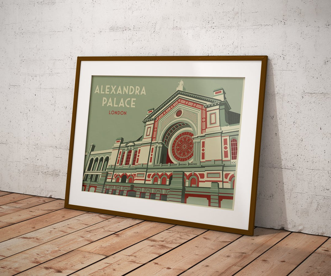 Alexandra Palace London Travel Poster