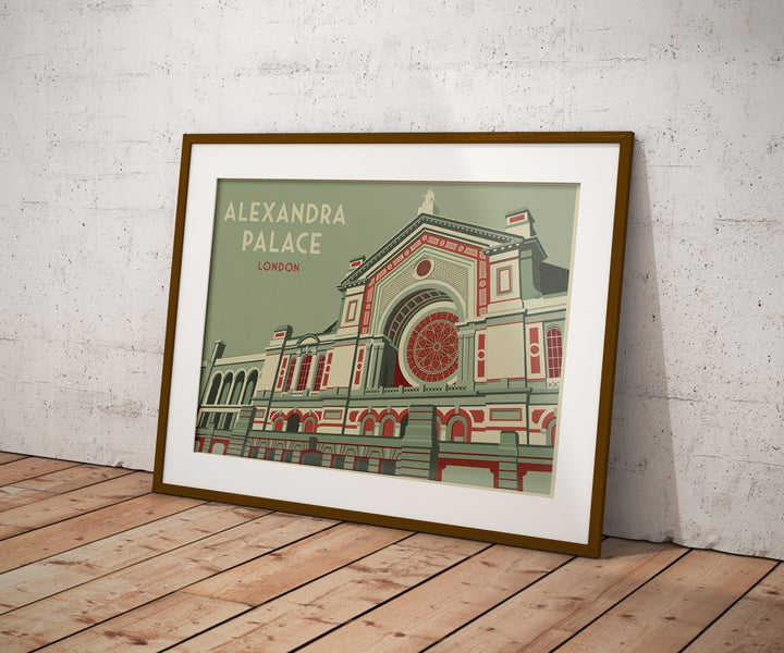 Alexandra Palace London Travel Poster