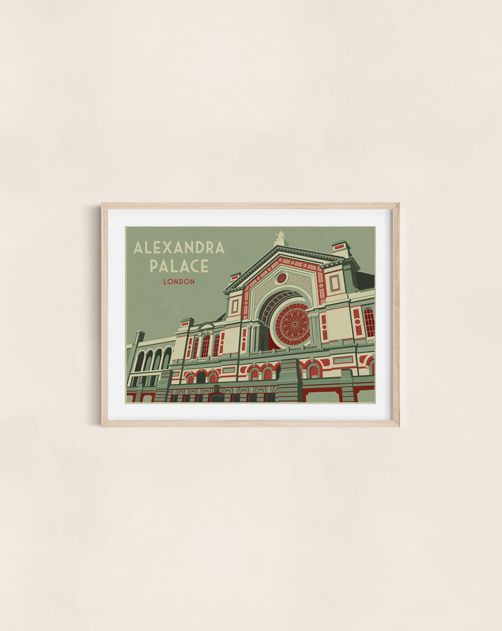 Alexandra Palace London Travel Poster