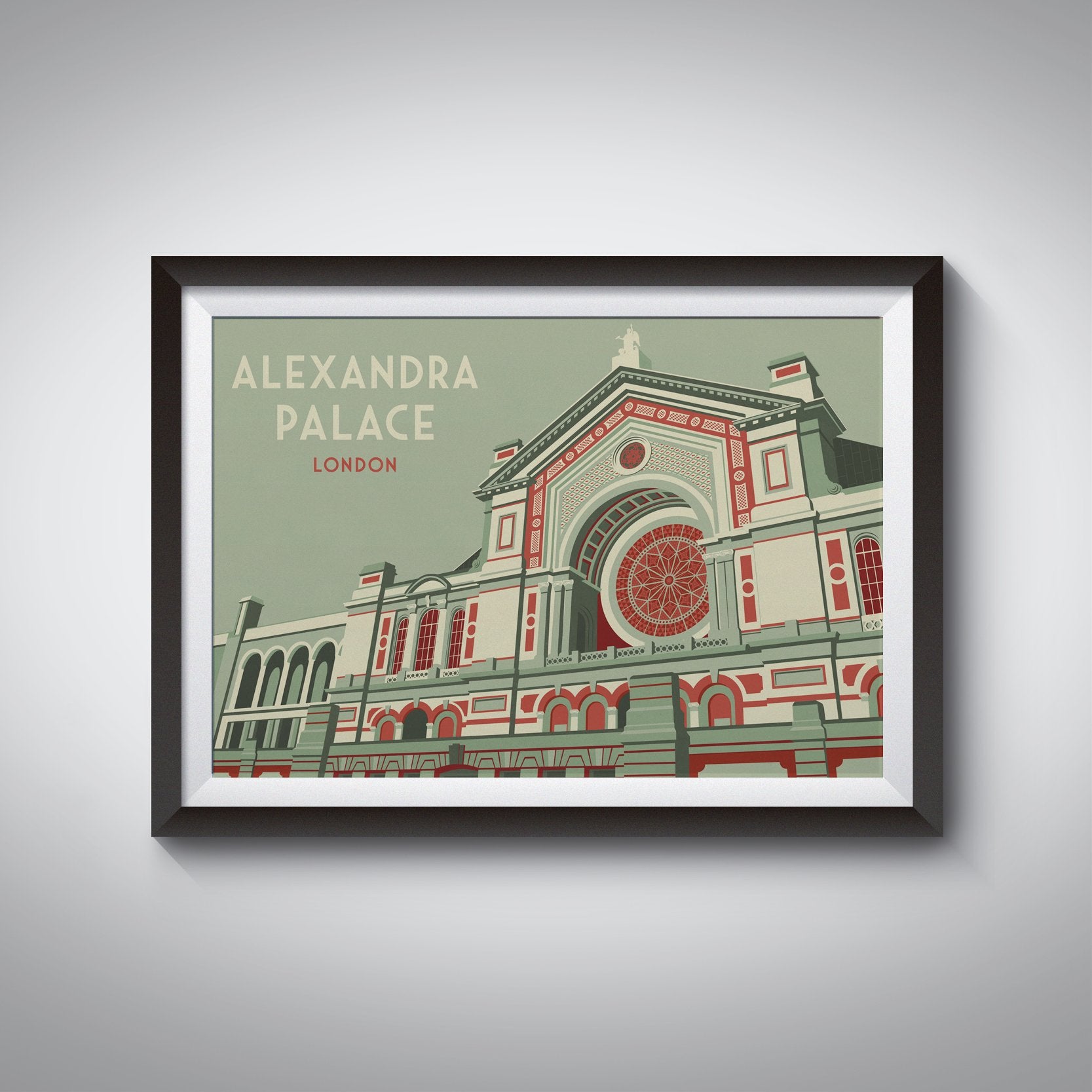 Alexandra Palace London Travel Poster
