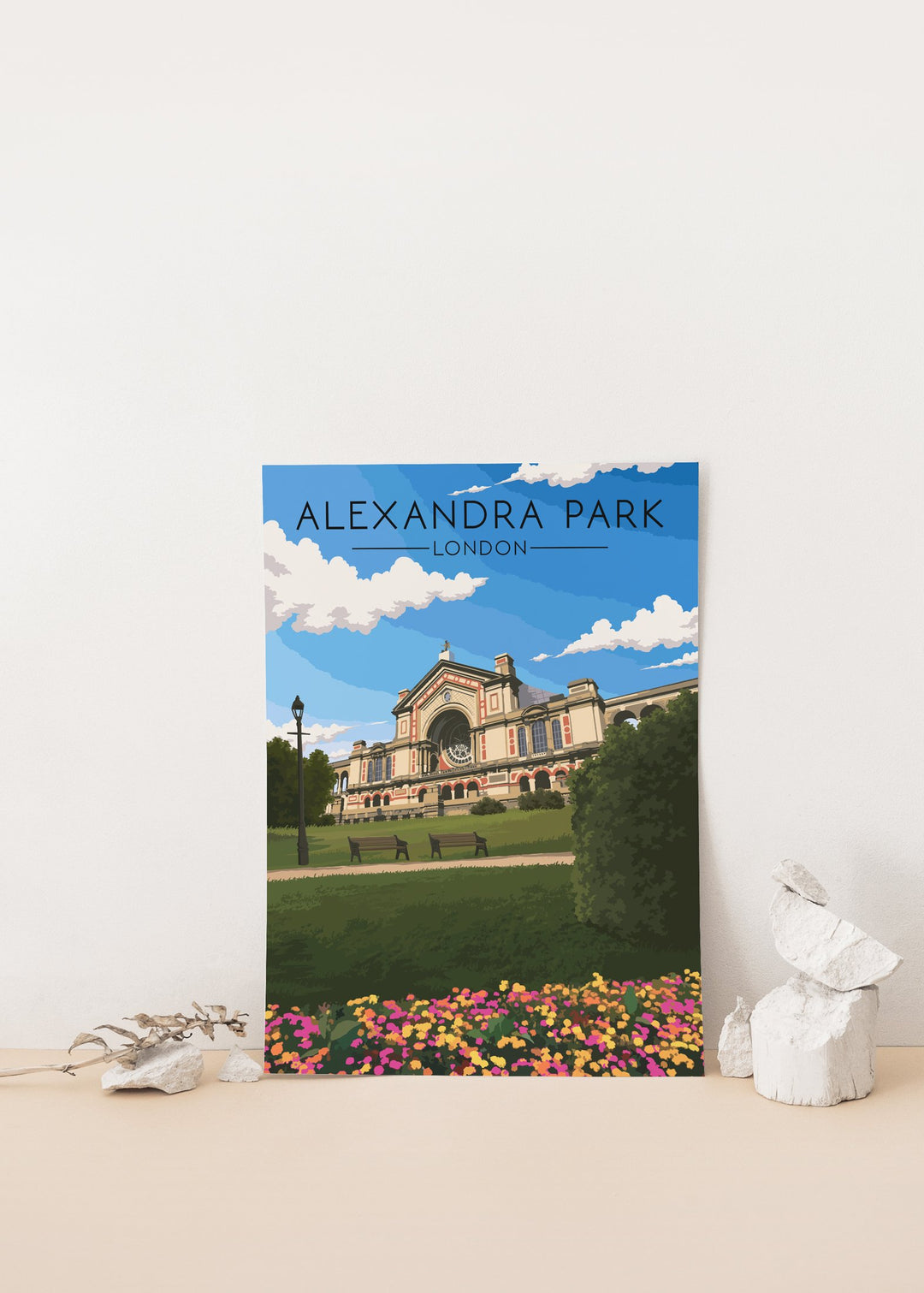 Alexandra Park London Travel Poster