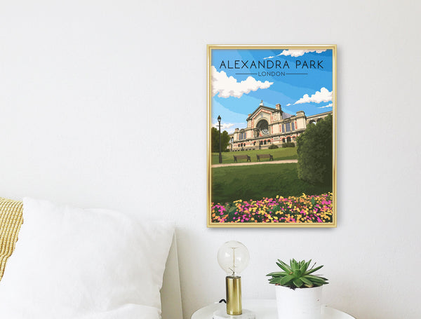 Alexandra Park London Travel Poster
