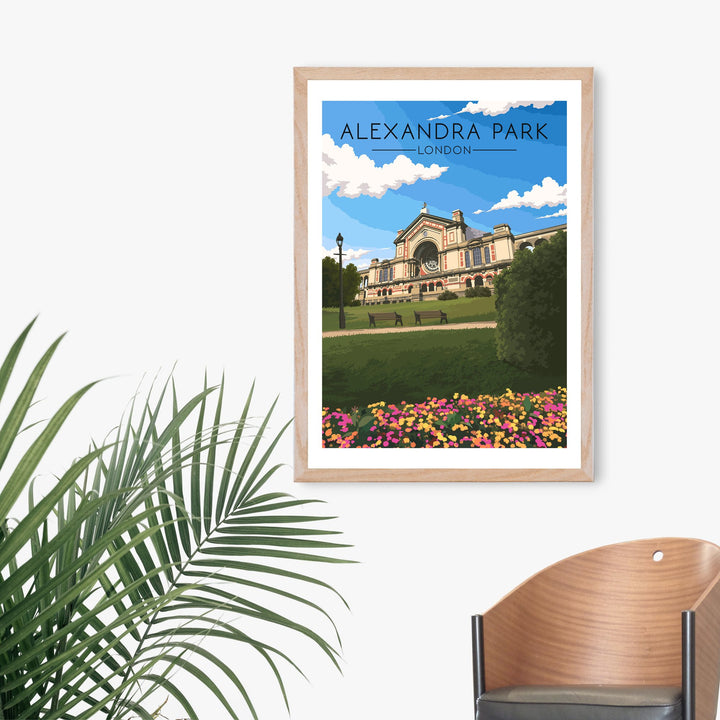 Alexandra Park London Travel Poster