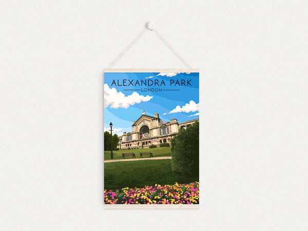 Alexandra Park London Travel Poster