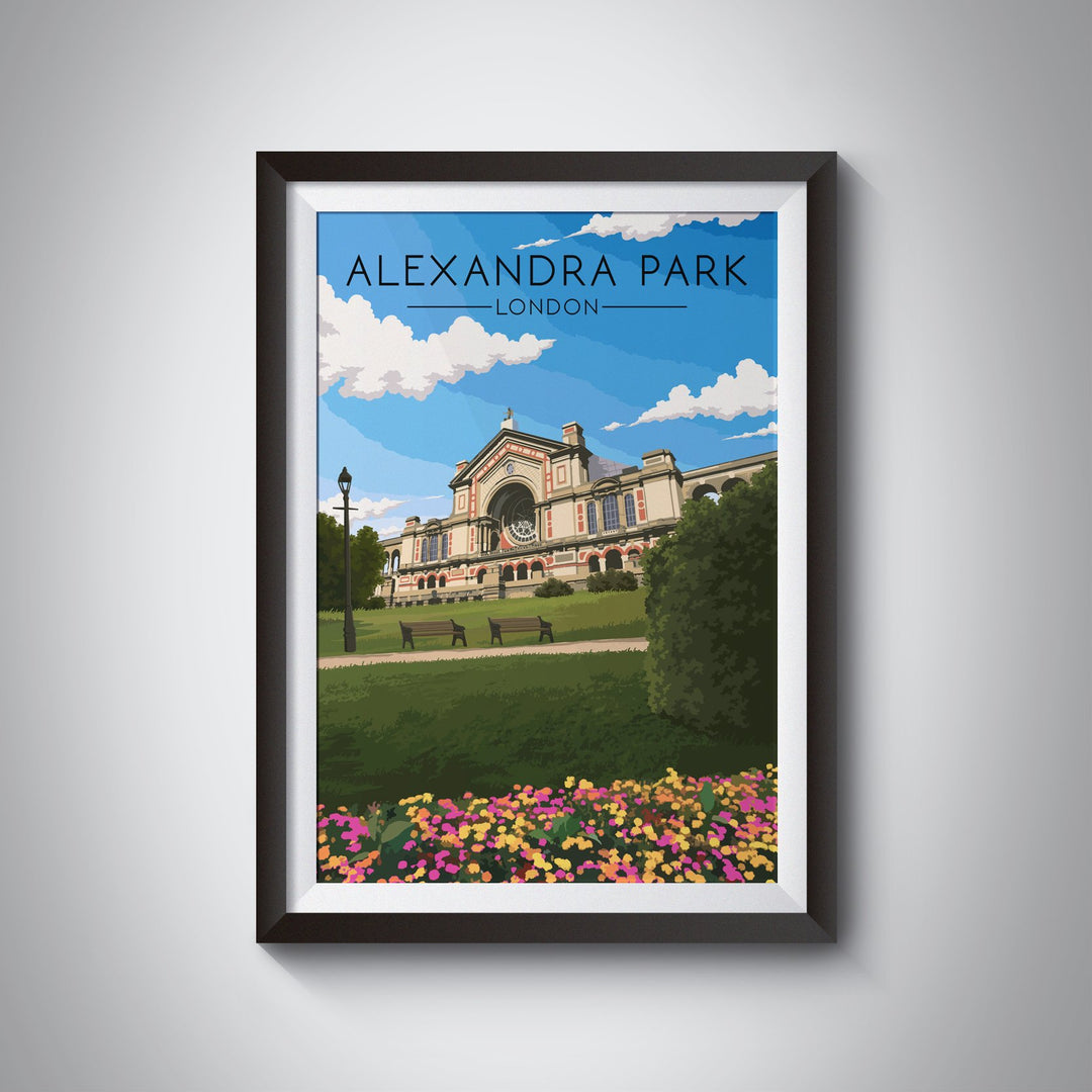 Alexandra Park London Travel Poster