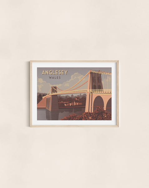 Anglesey North Wales Travel Poster