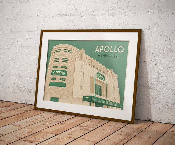 Apollo Manchester Travel Poster