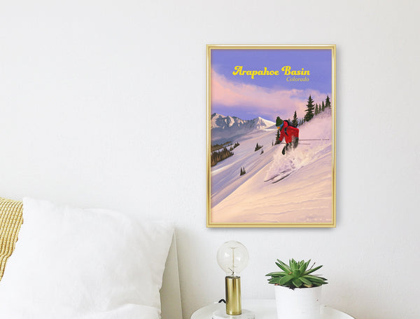 Arapahoe Basin Colorado Ski Resort Travel Poster