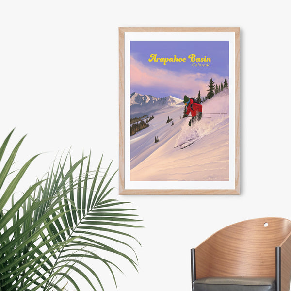 Arapahoe Basin Colorado Ski Resort Travel Poster
