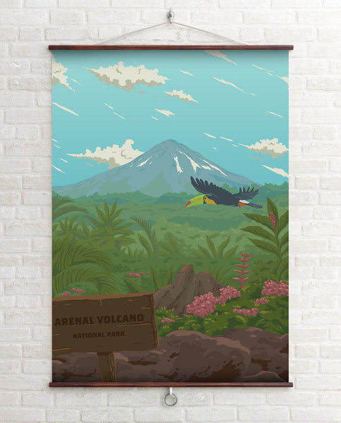 Arenal Volcano National Park, Costa Rica Travel Poster
