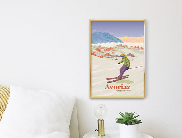 Avoriaz Ski Resort Travel Poster