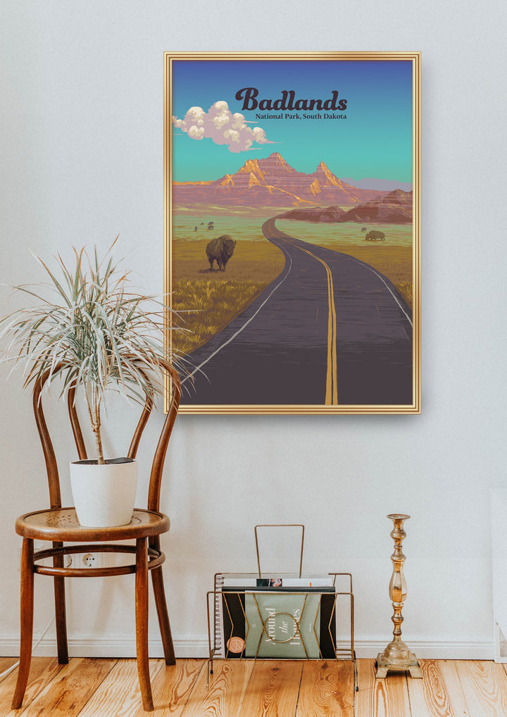 Badlands National Park Travel Poster