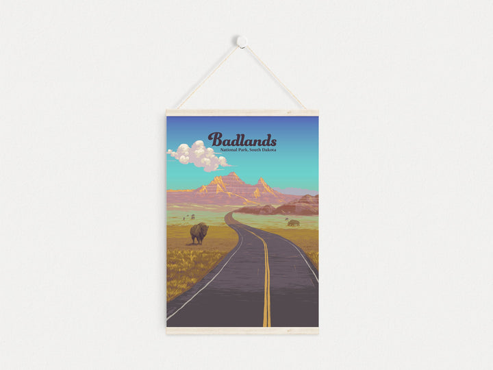 Badlands National Park Travel Poster