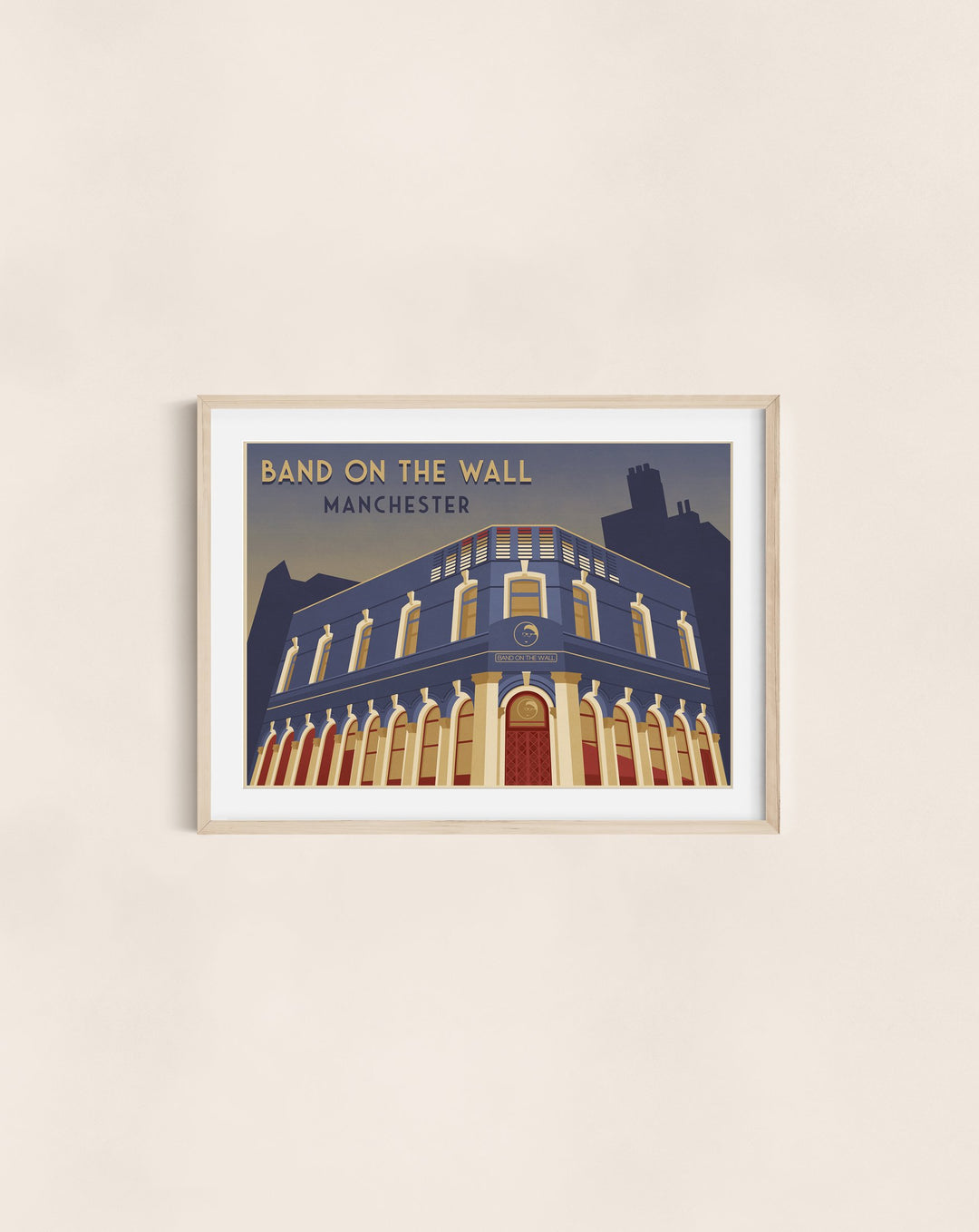 Band on the Wall Manchester Travel Poster