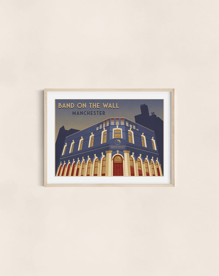 Band on the Wall Manchester Travel Poster