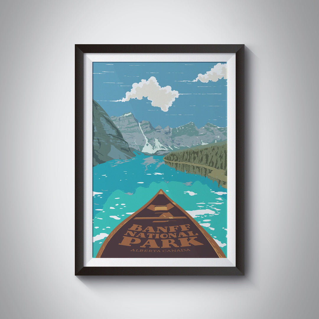 Banff National Park, Alberta, Canada Travel Poster