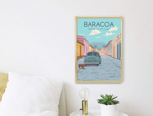 Baracoa Cuba Travel Poster