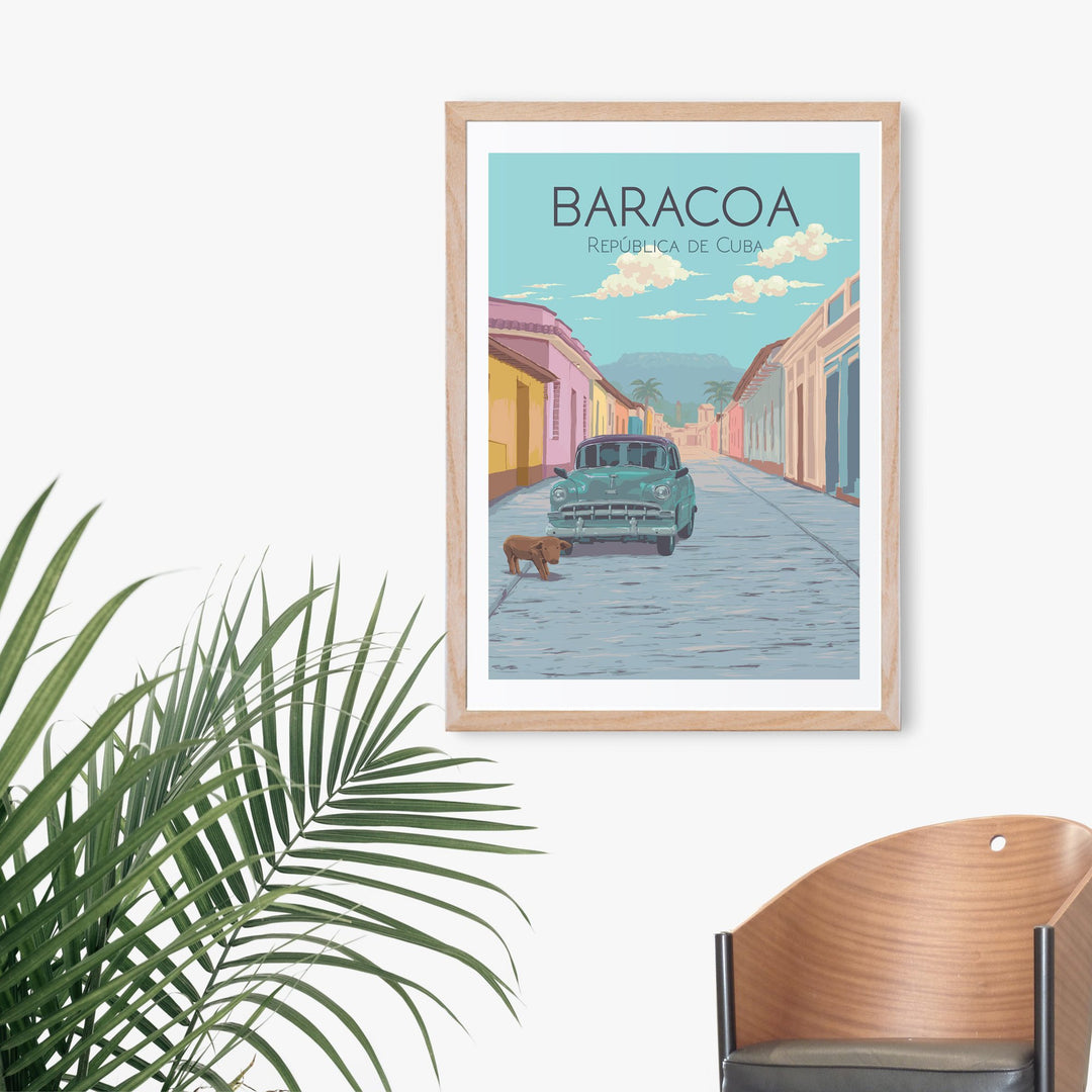 Baracoa Cuba Travel Poster