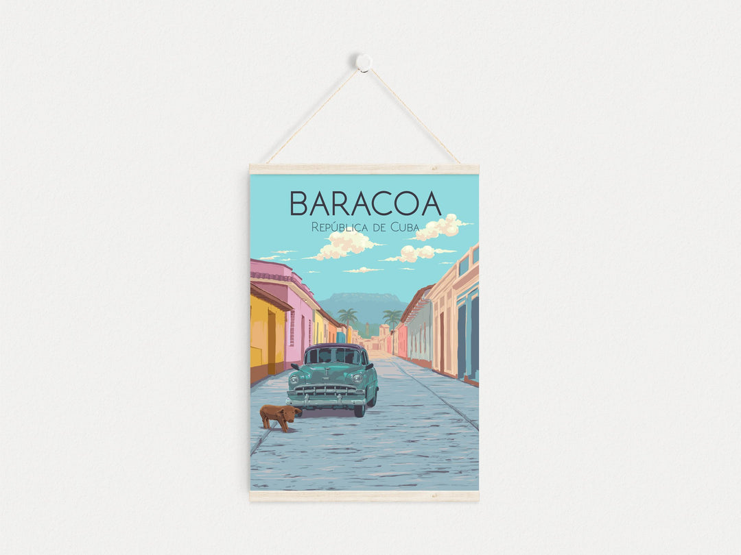 Baracoa Cuba Travel Poster