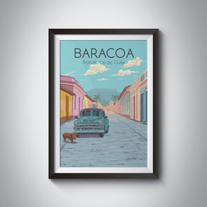 Baracoa Cuba Travel Poster