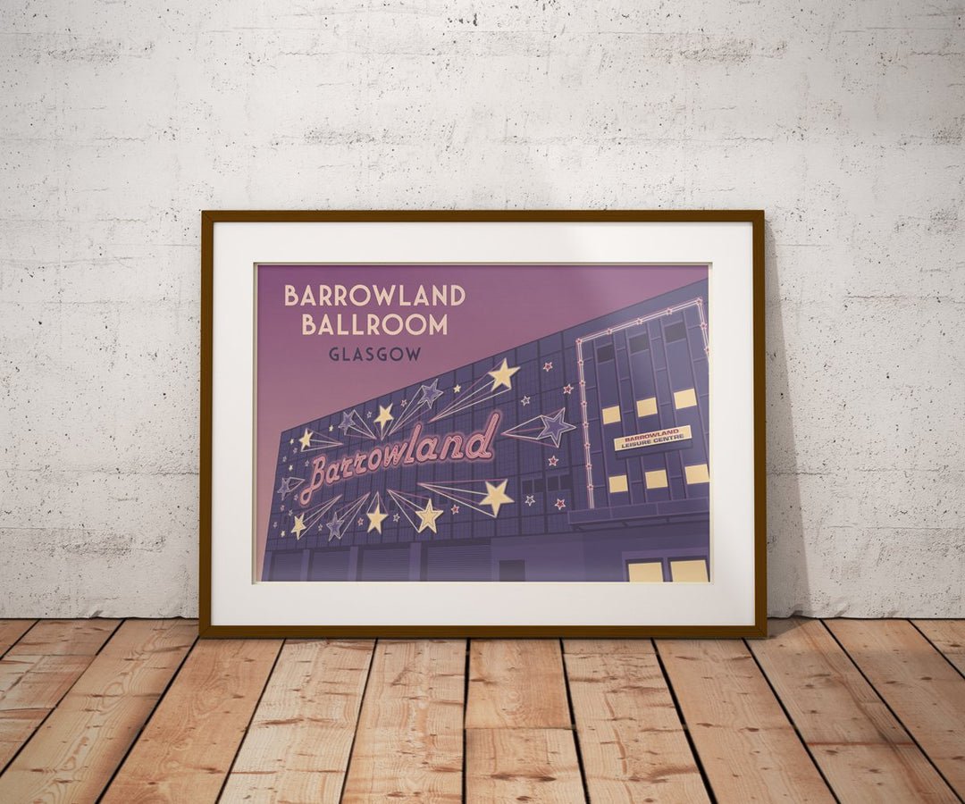 Barrowland Ballroom Glasgow Scotland Travel Poster