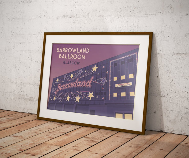 Barrowland Ballroom Glasgow Scotland Travel Poster