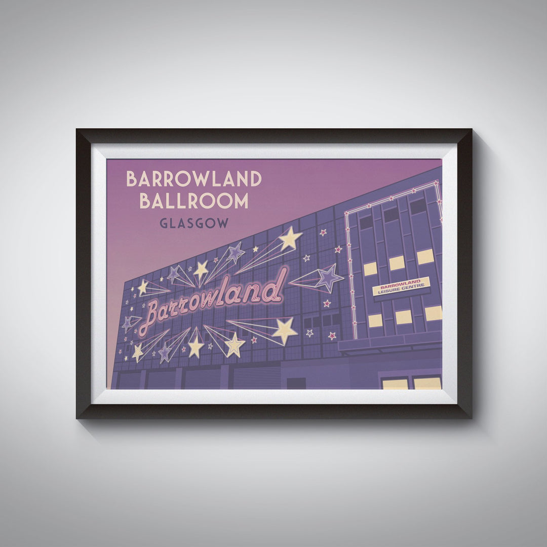 Barrowland Ballroom Glasgow Scotland Travel Poster