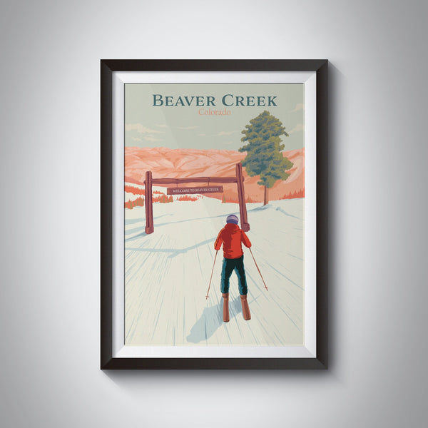 Beaver Creek Colorado Ski Resort Travel Poster