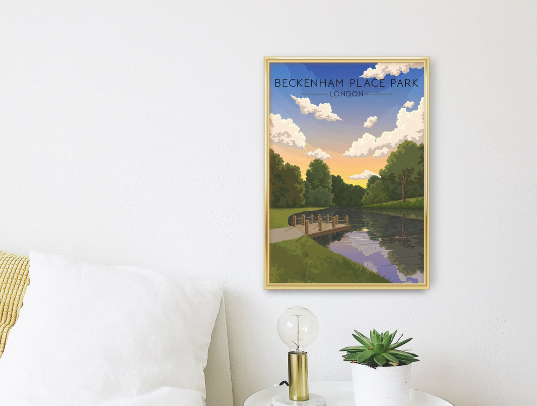 Beckenham Place Park London Travel Poster