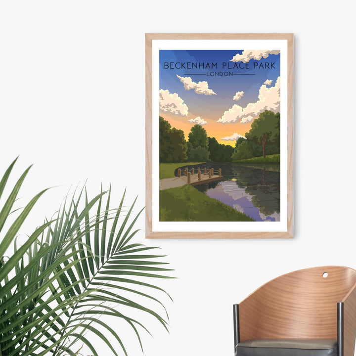 Beckenham Place Park London Travel Poster