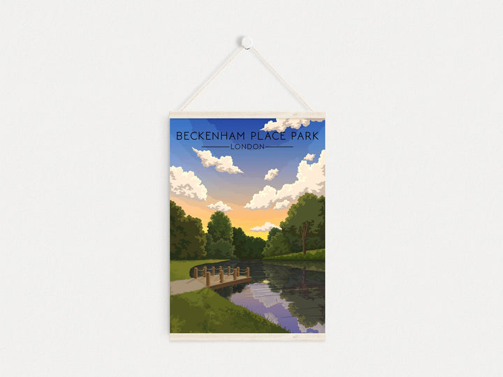 Beckenham Place Park London Travel Poster