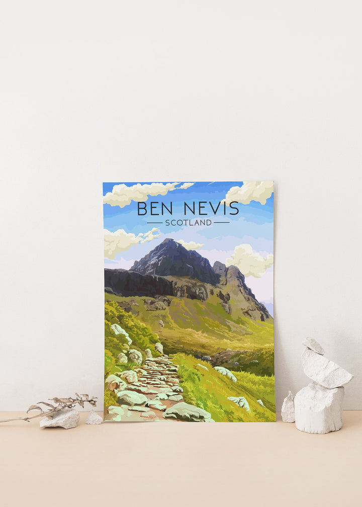 Ben Nevis, Scotland Travel Poster Day