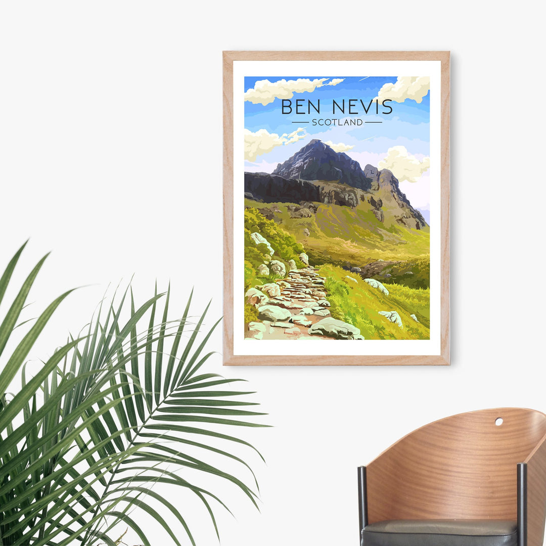 Ben Nevis, Scotland Travel Poster Day