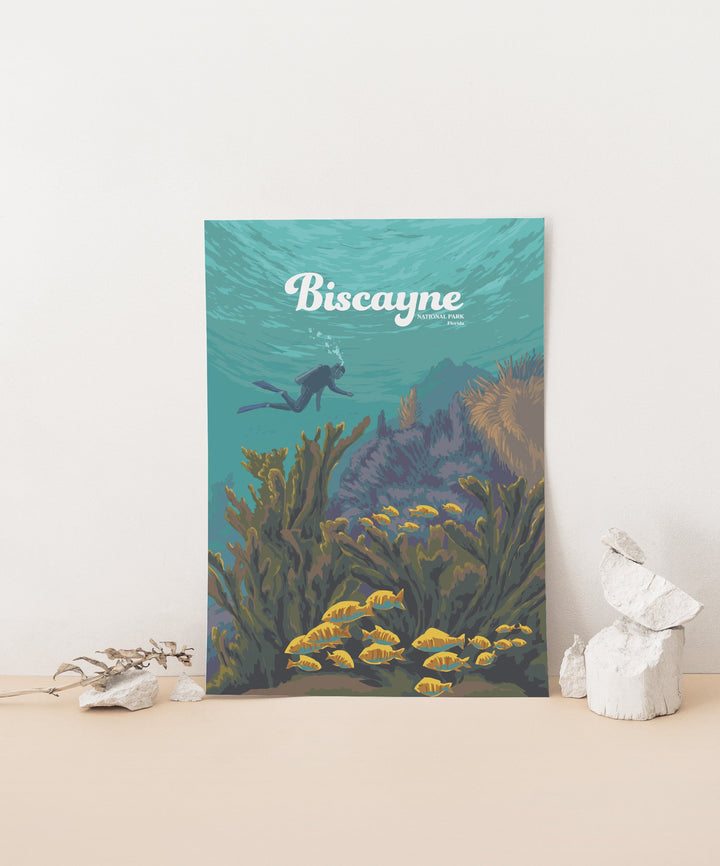 Biscayne National Park Travel Poster