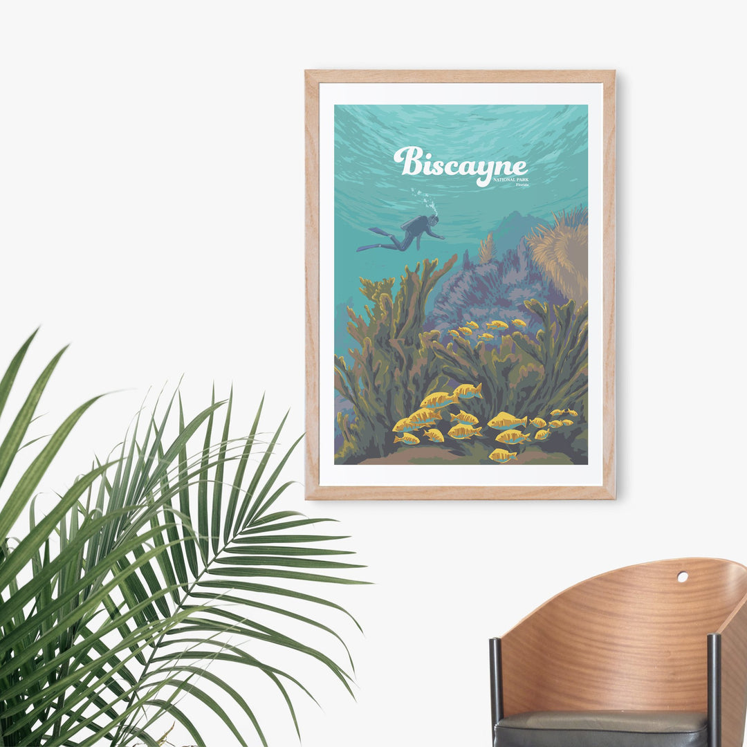 Biscayne National Park Travel Poster