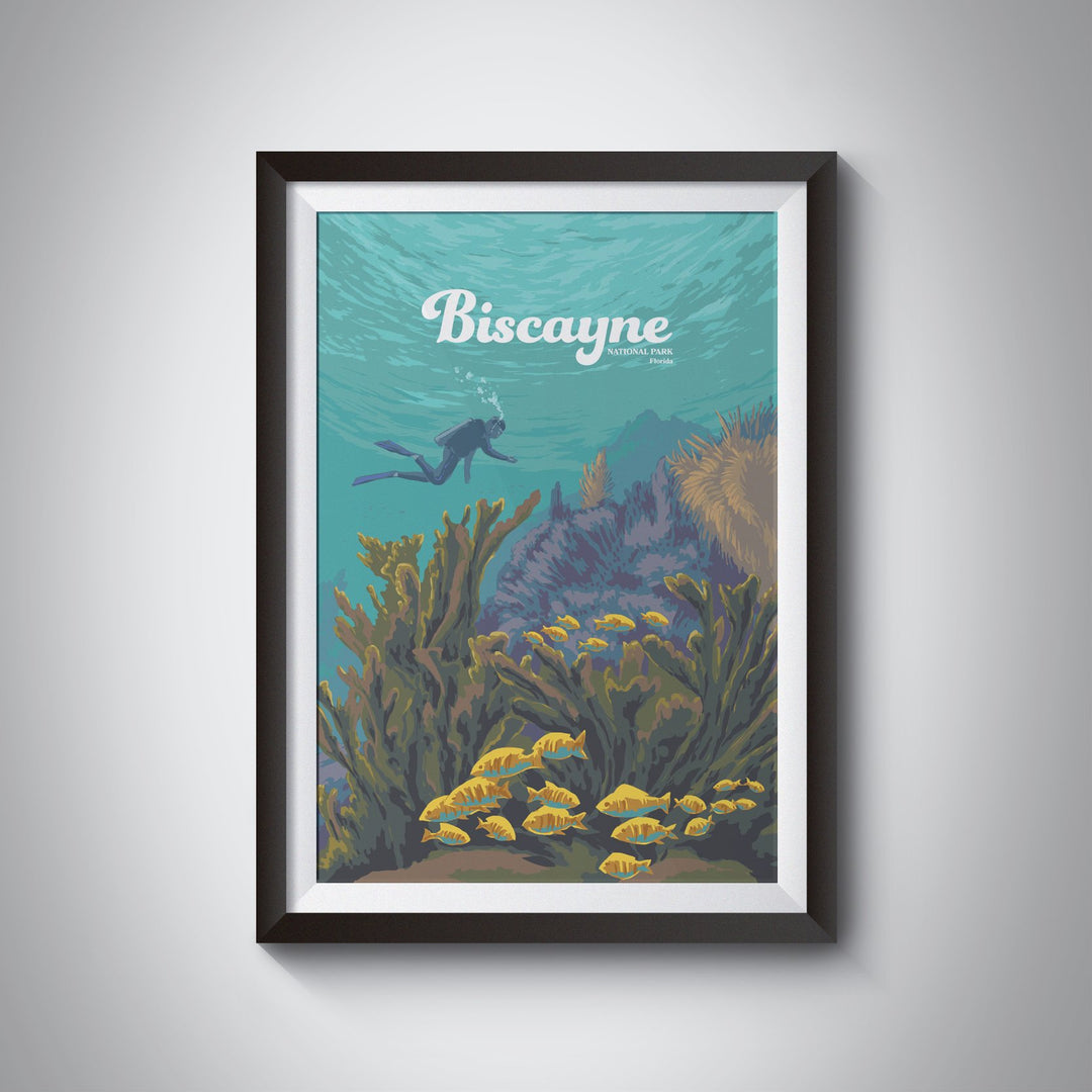 Biscayne National Park Travel Poster