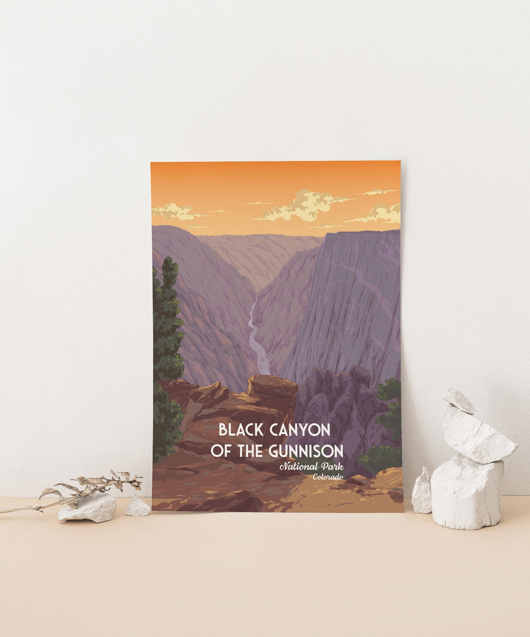 Black Canyon of the Gunnison National Park Travel Poster