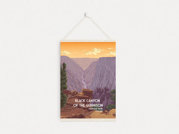 Black Canyon of the Gunnison National Park Travel Poster