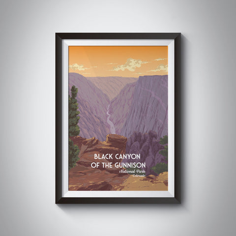 Black Canyon of the Gunnison National Park Travel Poster
